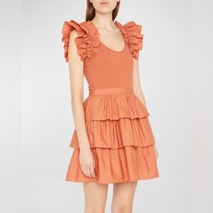 Ulla Johnson Auburn Hanna Tiered Mini Dress